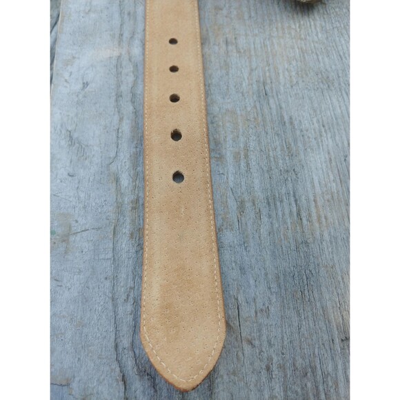 Vintage Talbots Brown Leather Belt Womens Size Large - Picture 9 of 10